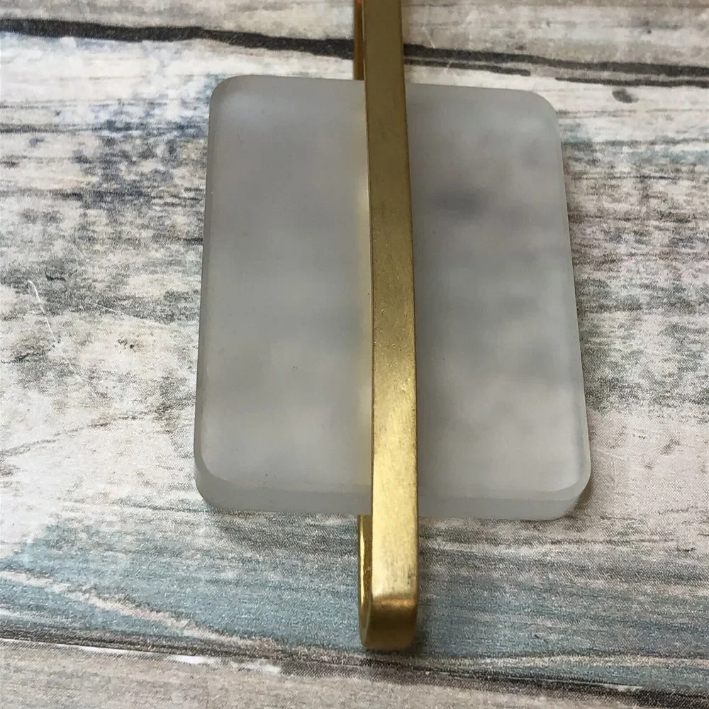Frosted Acrylic Pendant‎ Geometric Gold Chain Necklace Statement 32